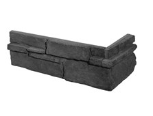 STEGU® Betonový ROHOVÝ obklad GRENADA 5 - GRAPHITE